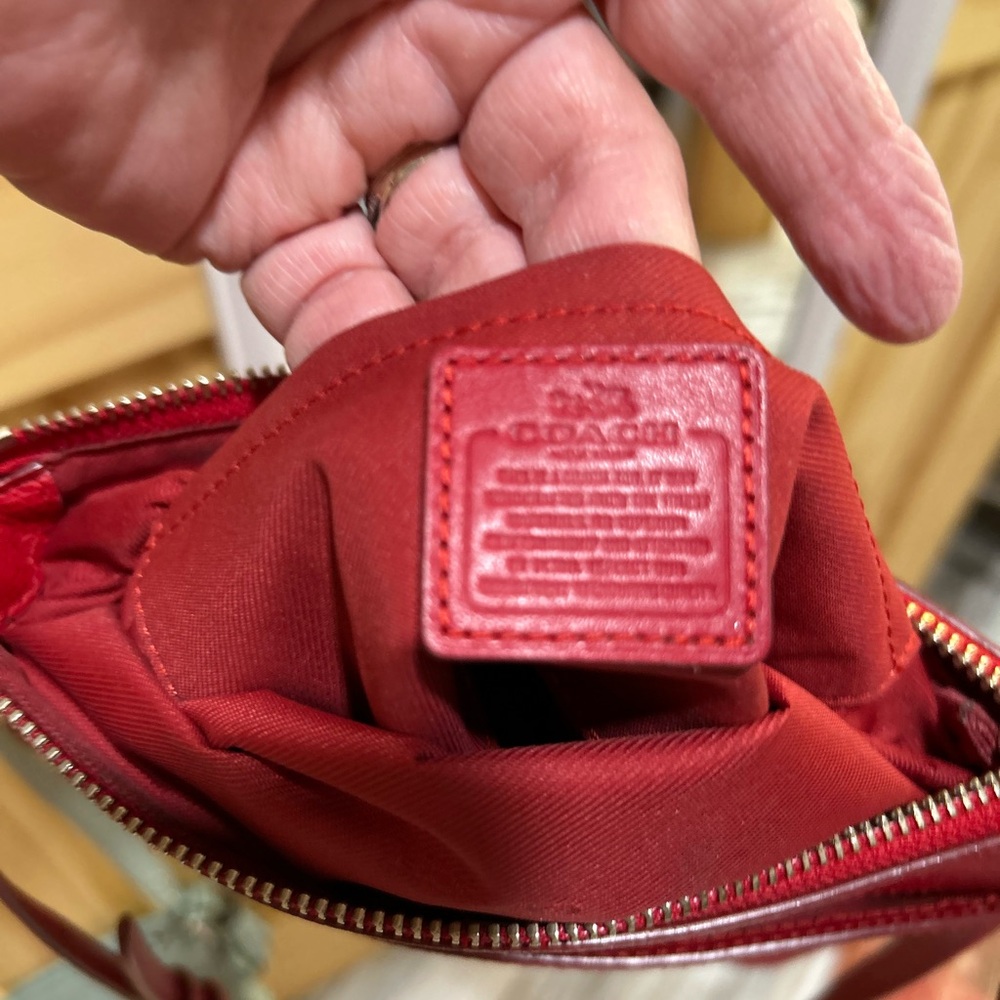 Coach Red Cosmetic Bag